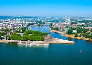 Koblenz am Deutschen Eck, Mosel trifft Rhein, 2027.