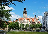 Neues Rathaus (New City Hall) in Leipzig