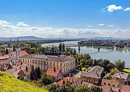 Esztergom-Basilika und Donau-Panorama, Ungarn.