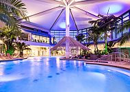 SiebenQuell, Verwöhnbecken, Entspannende Atmosphäre im Verwöhnbecken des Siebenquell® Resorts.